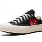 Chuck 70 Ox "Comme Des Gar&Atilde;&sect;ons PLAY / Half Heart Black"
