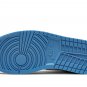 AIR JORDAN 1 MID WMNS "Black / White / University Blue"