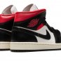 AIR JORDAN 1 MID WMNS "Black / Gym Red / Sail"