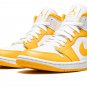 JORDAN 1 MID WMNS "White / University Gold"