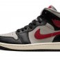 AIR JORDAN 1 MID WMNS "Black / Gym Red / College Grey"