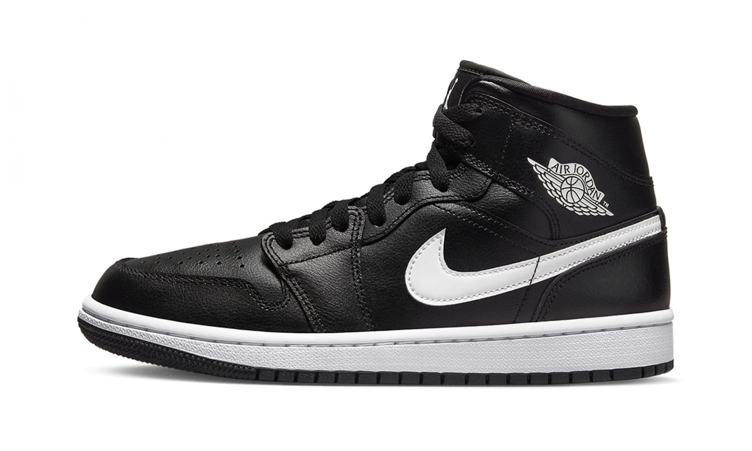 AIR JORDAN 1 MID WMNS "Black / White"