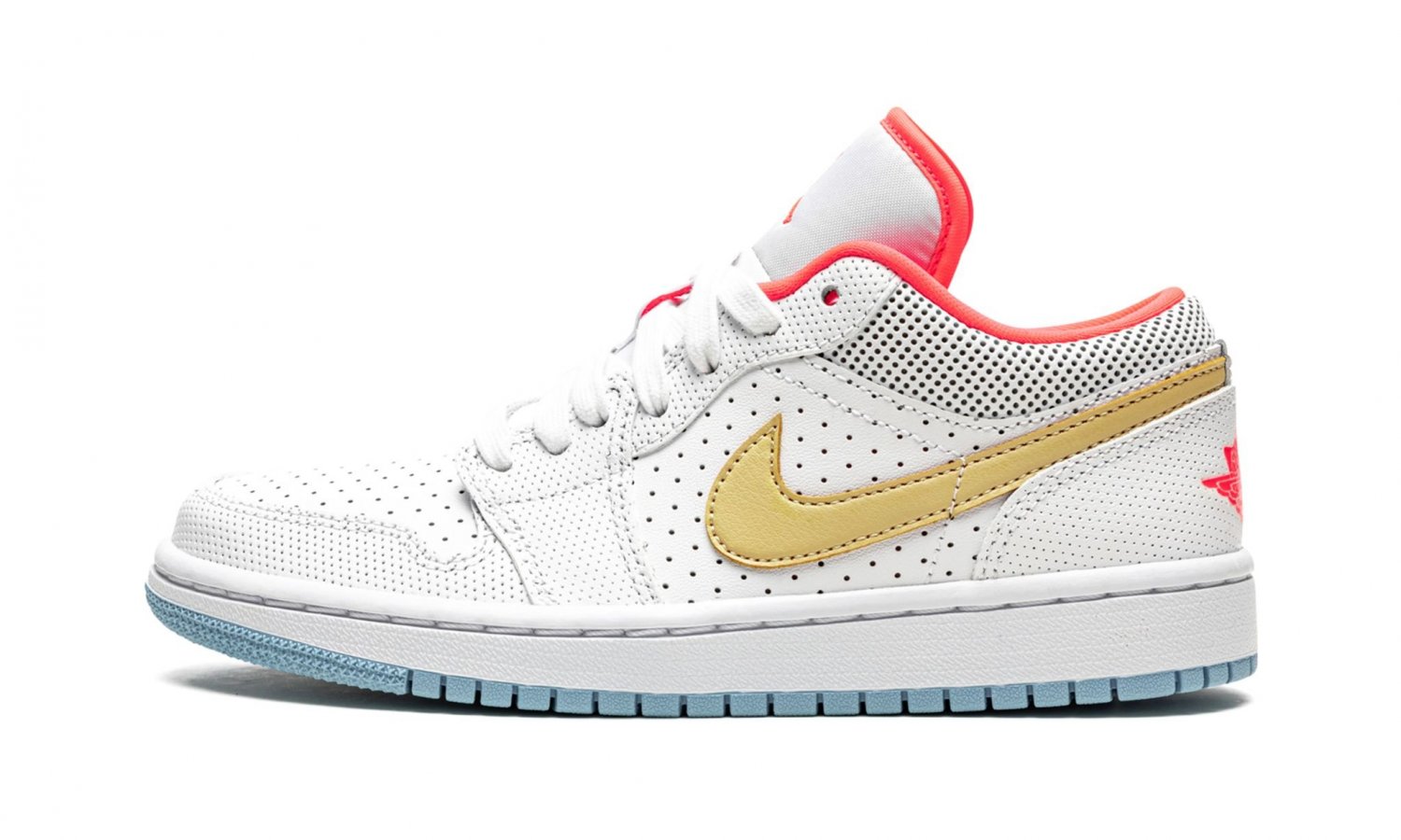 AIR JORDAN 1 LO SE WMNS "White / Sesame / Flash Crimson"