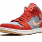 Air Jordan 1 Mid SE "Denim Red Suede"