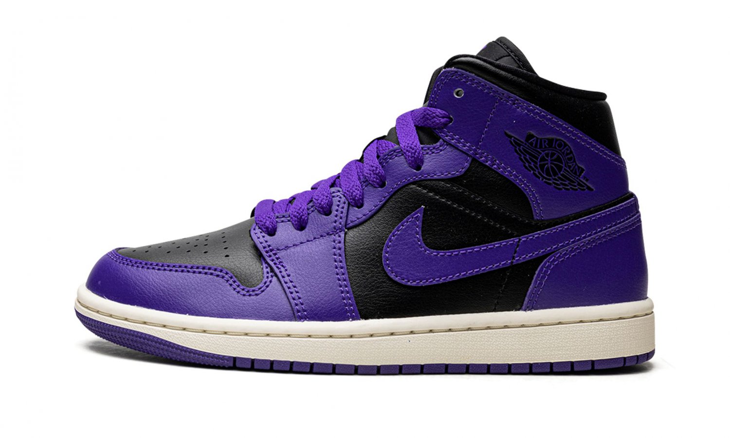 JORDAN 1 MID WMNS "Black/Purple"