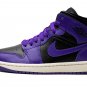 JORDAN 1 MID WMNS "Black/Purple"