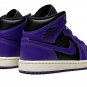 JORDAN 1 MID WMNS "Black/Purple"