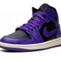 JORDAN 1 MID WMNS "Black/Purple"