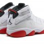 Jordan 6 Rings "White / University Red"