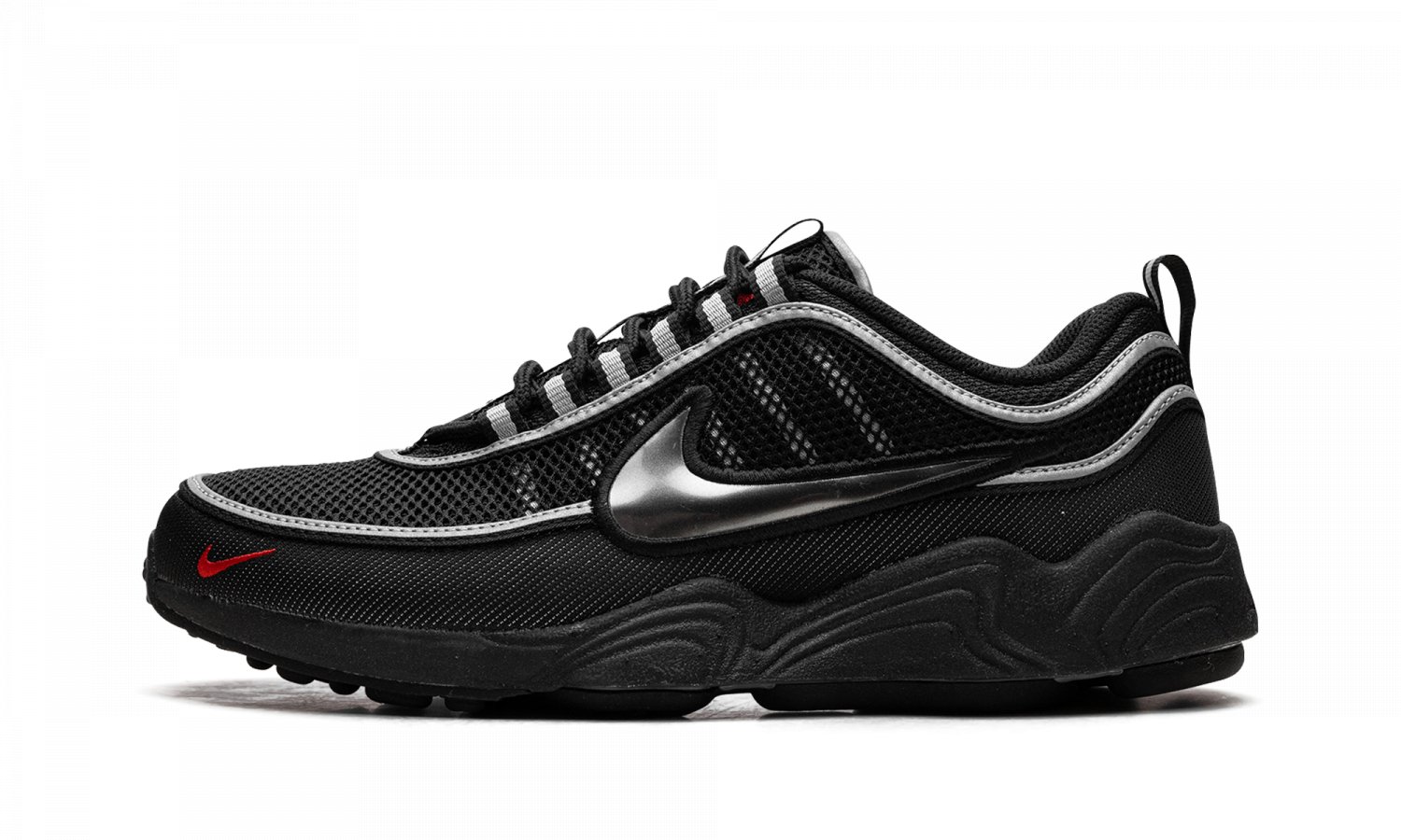 Air Zoom Spiridon "Black / Metallic Silver"
