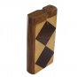 Handmade Harlequin Wood Tobacco Case Dugout Free Shipping