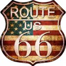 Route 66 American Vintage Metal Novelty Highway Shield Sign