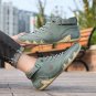 Men's Leather with Velcro Lace Up Ankle Boots Free Shipping