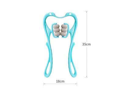 Multifunctional Manual Six-wheel Neck Massager Free Shipping