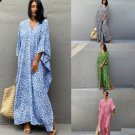 Cotton Printed Women's Long Skirt Beach Blouse Free Shipping