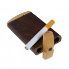 Wooden Crafted Blank Slate Cigarette Tobacco Case Dugout Free Shipping