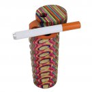 Handcrafted Wooden Tie Dye Guru Tobacco Case Dugout Free Shipping