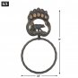 Iron Bear Paw Towel Ring with Cutout Free Shipping