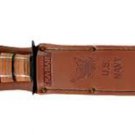 KA-BAR US Navy Fighting Knife with Leather Sheath Free Shipping