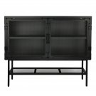 43 inch wide Industrial Metal Sideboard Storage Cabinet,Buffet Cabinet with