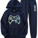 2 Pieces Boys "Game On" Print Jogger Pants Gamepad Graphic Hoodies Free Shipping
