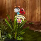 Metal Thermometer Garden Stake - Ladybug FREE SHIPPING