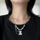 Pearl Spliced Jelly Bear Necklace FREE SHIPPING