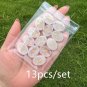 13pcs/set Witches Runes Divination Natural Healing Rose Quartz For Home Decor