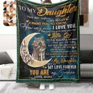 1pc Warm and Cozy Wolf Moon Flannel Blanket for Daughters Free Shipping