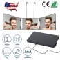 LED 3-Way Telescopic Hanger Mirror - Tri-fold, Micro USB, for Self Grooming