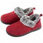 Fuzzy Fleece Liner Package Heel Memory Foam Slip-on Shoes