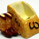 Ceramic Nostalgic Western Cell Phone Holder with Boots