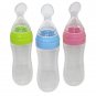 Baby Spoon Bottle Feeder | 120ml Food Grade Silicone Feeder for Semi-Liquid
