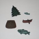 Gone Fishin' Buttons/Charms