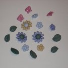 Flower and Butterfly Buttons