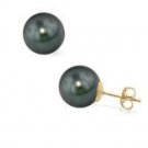 Tahitian Black Pearl Earrings