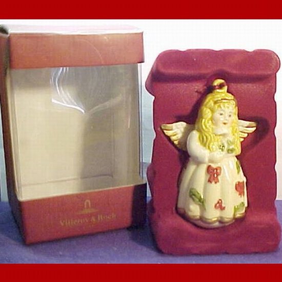Villeroy and Boch Porcelain Angel Figurine Christmas, Holidays