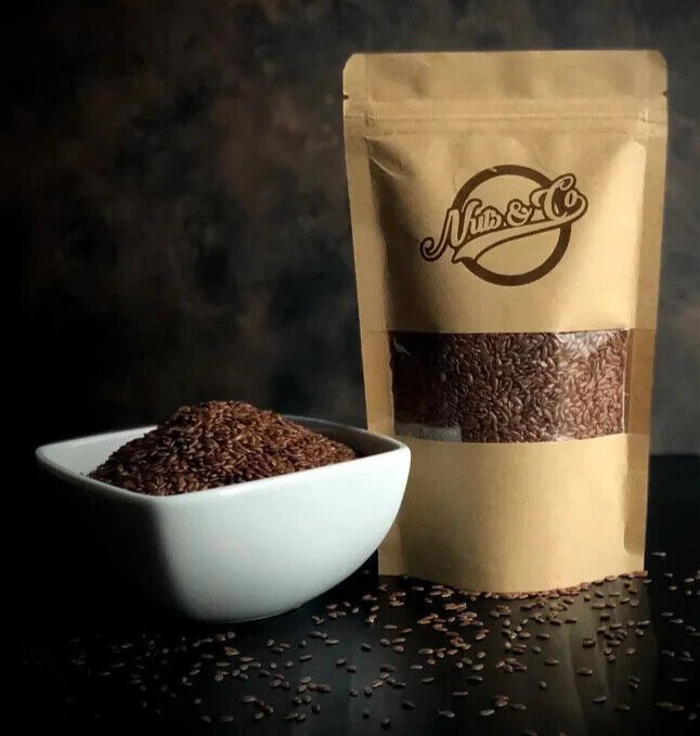 200g Flax Seeds Organic Linaza Flaxseed Bulk Omega3 Whole Grain Brown