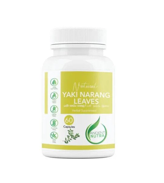 Yaki Naran Wild Lemon 500mg Atalantia Ceylanica Leaf Capsules 60Pcs