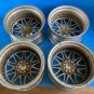 JDM Rare 3 piece forged WORK REZAX 17X8J+35 9J+35 114.3/5H used 4wheel No Tires