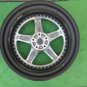 JDM WORK ZISTANCE W5S1Wheel ONLY silver/black pierce bolt 21 inch 9 No Tires