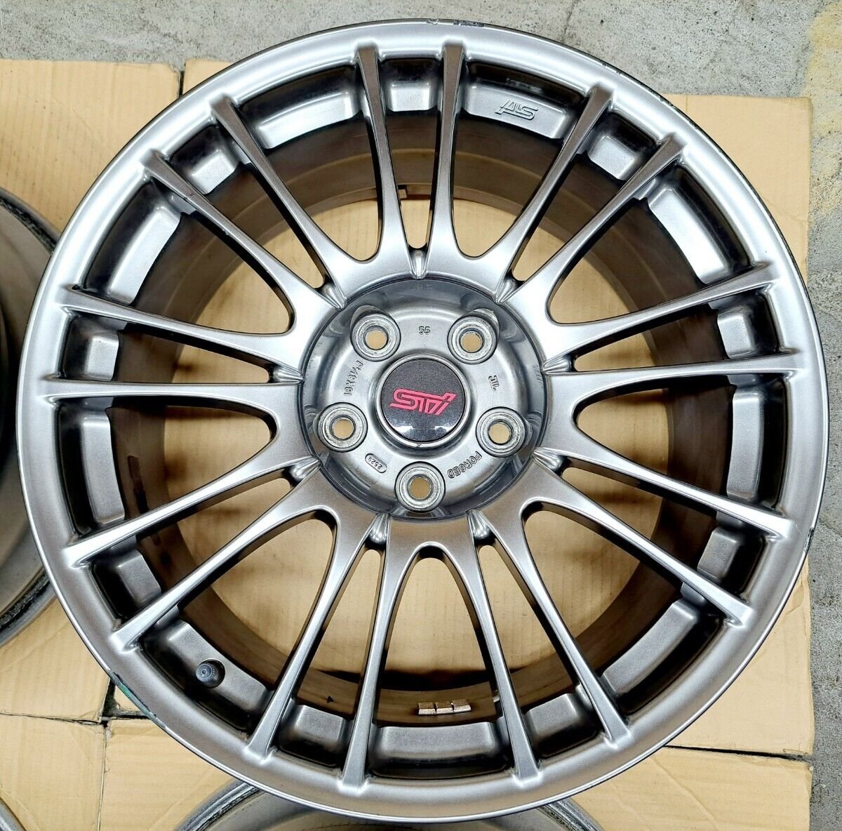 JDM Subaru WRX STI original BBS wheel 4wheels set GDB GRB GVB VAB forg ...