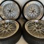 JDM BBS LM229 LM230 4Wheels no tires 20x8.5+32 9.5+37 5x120 Black Caps