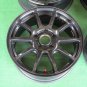 JDM Rare SSR GTV02 black 4wheels 167J+42 PCD114.3 Swift Sport CRZ EK9 No Tires