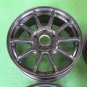 JDM Rare SSR GTV02 black 4wheels 167J+42 PCD114.3 Swift Sport CRZ EK9 No Tires