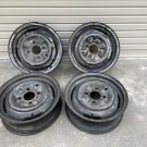 JDM RareTOPY Hakosuka genuine iron chin wheel 4wheels set with air ven No Tires