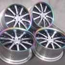 JDM Ultra Titanium Coating RAYS BLACK FLEET 9J +38+28 114.3 S14 S15 R3 No Tires