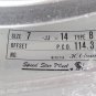 JDM Rare SSR mesh 14 inch 7J B type +9 7.0J PCD114.3 4 hole 1 wheel fo No Tires