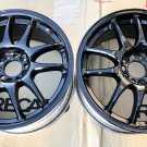 JDM WORK Emotion black 17 inch 8JJ5 hole 114.3 offset 42 No Tires