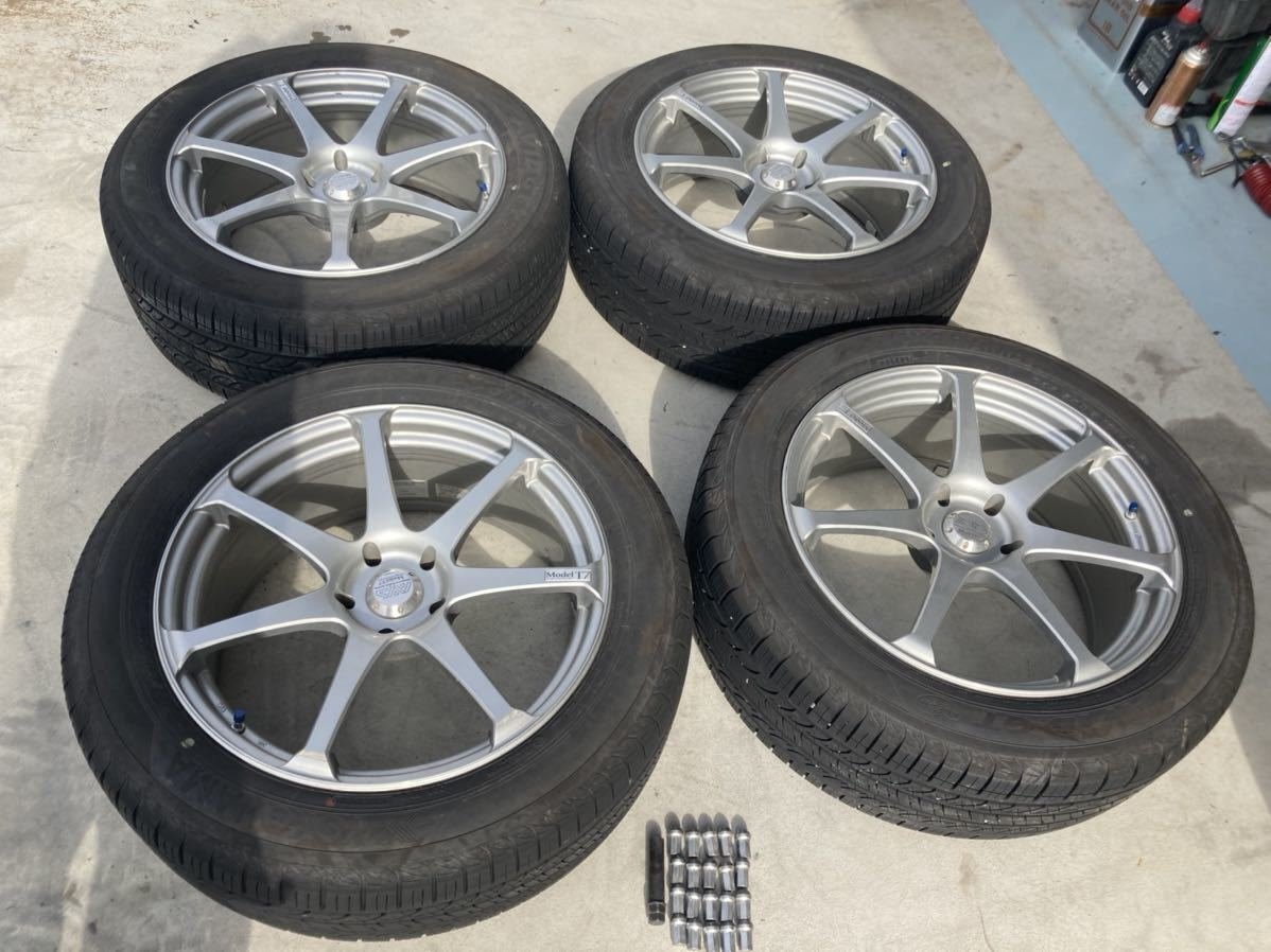 JDM AVS Model T7 4Wheels no tires 19x8+30 5x114.3